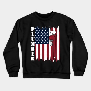 Patriotic Plumber USA Crewneck Sweatshirt